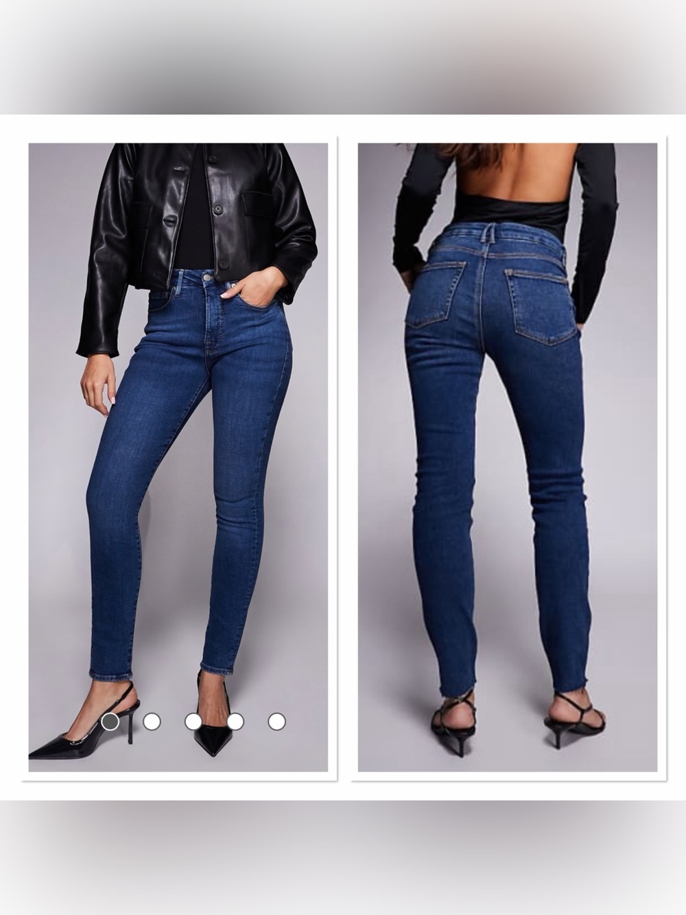 GOOD AMERICAN ‘Good Legs’ Dark Blue Jeans